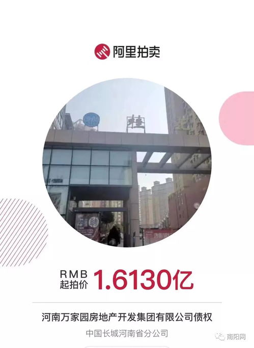 南陽(yáng)知名房企項(xiàng)目突遭法拍 在建工程1.6億起拍，折射行業(yè)困境